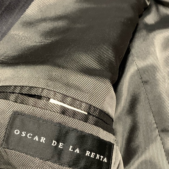 OSCAR DE LA RENTA PINSTRIPE SUIT AND PANTS - Picture 2 of 13